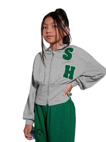 girls letter graphic drop shoulder hoodie 00bb#, Black;white
girls letter graphic drop shoulder hoodie 00bb#, Black;white