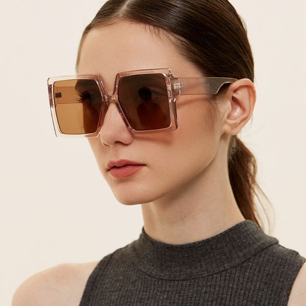 big transparent frame sunglasses for women fashion square luxury brand oversized sun glasses female vintage trend eyewear uv 220623, White;black
big transparent frame sunglasses for women fashion square luxury brand oversized sun glasses female vintage trend eyewear uv 220623, White;black