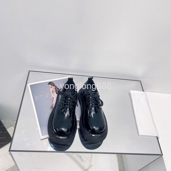 sandals high end quality women's shoes autumn leather round head lace up versatile muffin with thick soles single, Black
sandals high end quality women's shoes autumn leather round head lace up versatile muffin with thick soles single, Black