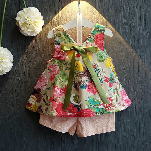 fashion kids girls clothes set sleeveless vest shorts pant two pieces toddler outfit casual floral children tracksuits infant, White
fashion kids girls clothes set sleeveless vest shorts pant two pieces toddler outfit casual floral children tracksuits infant, White