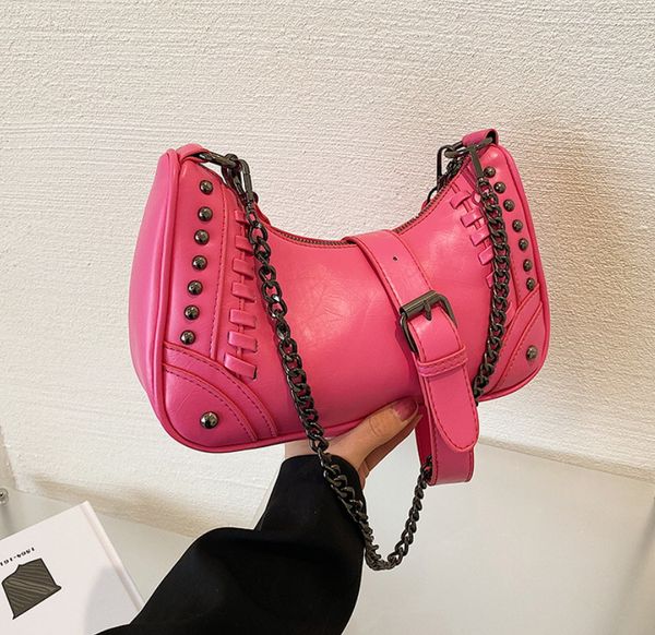 vintage chains rock crossbody bag designer brands rivet women shoulder bags luxury soft pu leather lady handbags punk purse
vintage chains rock crossbody bag designer brands rivet women shoulder bags luxury soft pu leather lady handbags punk purse