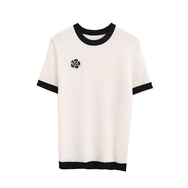 405 xxl 2022 summer sweater crew neck short sleeve white black pullover brand same style luxury striped sequins ruibing
405 xxl 2022 summer sweater crew neck short sleeve white black pullover brand same style luxury striped sequins ruibing