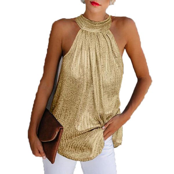 women's blouses & shirts sequined elegant halter party for women summer sleeveless loose office ladies plus size 5xl y2k clothing, White
women's blouses & shirts sequined elegant halter party for women summer sleeveless loose office ladies plus size 5xl y2k clothing, White