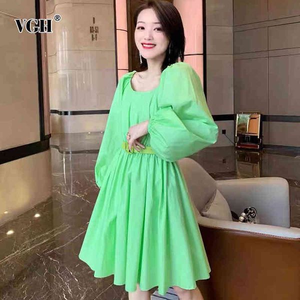 green casual dress for women square collar puff long sleeve high waist sashes slim mini dresses female fashion clothing 210507, Black;gray
green casual dress for women square collar puff long sleeve high waist sashes slim mini dresses female fashion clothing 210507, Black;gray