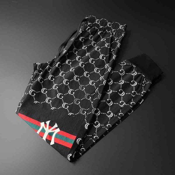 men's clothing brand 2022 summer new fashion brand casual pants korean slim fit printed, Black
men's clothing brand 2022 summer new fashion brand casual pants korean slim fit printed, Black