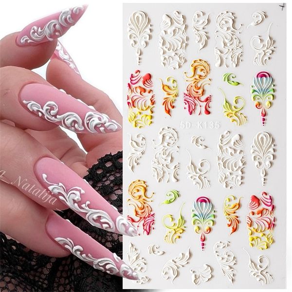 1pc french 5d sticker emed flower bubble pattern selfadhesive slider wedding design s decals nail art decoration 220707, Black
1pc french 5d sticker emed flower bubble pattern selfadhesive slider wedding design s decals nail art decoration 220707, Black