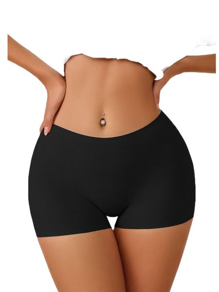 plain shapewear shorts 09ne#, Black;red