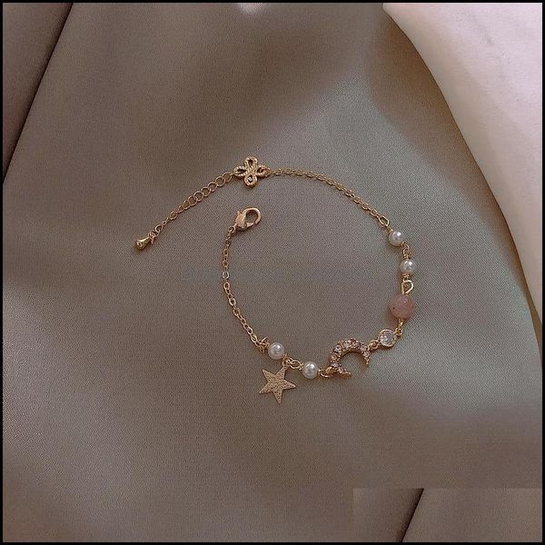 charm bracelets jewelry s1884 fashion women elegant bracelet moon star beads drop delivery 2021 dhj2e, Golden;silver
charm bracelets jewelry s1884 fashion women elegant bracelet moon star beads drop delivery 2021 dhj2e, Golden;silver