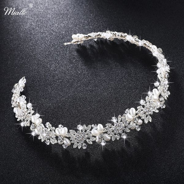 luxury clear crystal headbands for women bridal hair vine pearl wedding jewelry accessories bride headpiece crowns gifts 220805, Slivery;golden
luxury clear crystal headbands for women bridal hair vine pearl wedding jewelry accessories bride headpiece crowns gifts 220805, Slivery;golden