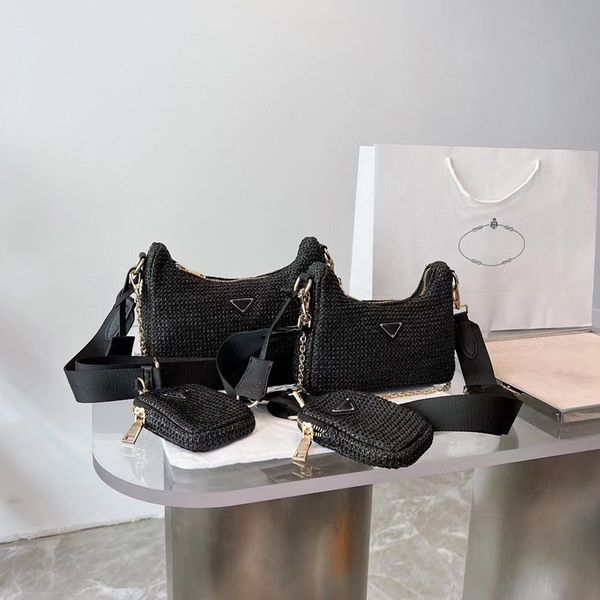 female handbag designer shoulder bags luxurys designers crossbody bag women messenger handbags straw material purse 2pcs/set lady outdoor
female handbag designer shoulder bags luxurys designers crossbody bag women messenger handbags straw material purse 2pcs/set lady outdoor