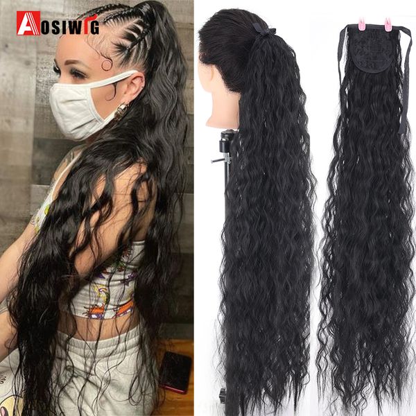 costume accessories synthetic ponytail kiinky curly drawstring black super long fake false hair piece clip in pony tail hairpiece for women, Silver
costume accessories synthetic ponytail kiinky curly drawstring black super long fake false hair piece clip in pony tail hairpiece for women, Silver