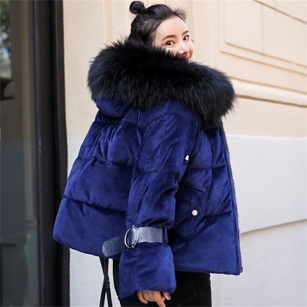 design velvet winter jacket women ladies sweet hooded with fur collar female short parka coat mujer invierno 201214, Black
design velvet winter jacket women ladies sweet hooded with fur collar female short parka coat mujer invierno 201214, Black