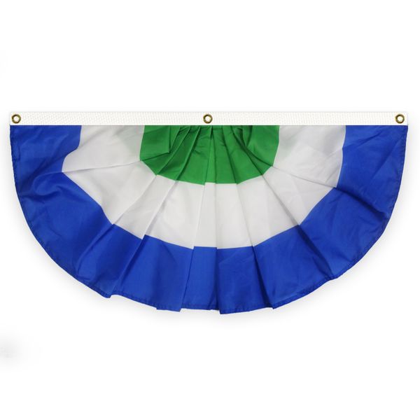 sierra leone pleated fan flag bunting 1.5x3 ft premium polyester half banner with three brass grommets for indoor outdoor decoration
sierra leone pleated fan flag bunting 1.5x3 ft premium polyester half banner with three brass grommets for indoor outdoor decoration
