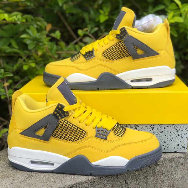 jumpman 4 lightning black yellow basketball shoes classic design 4s running sneakers men sport trainers with box.
jumpman 4 lightning black yellow basketball shoes classic design 4s running sneakers men sport trainers with box.