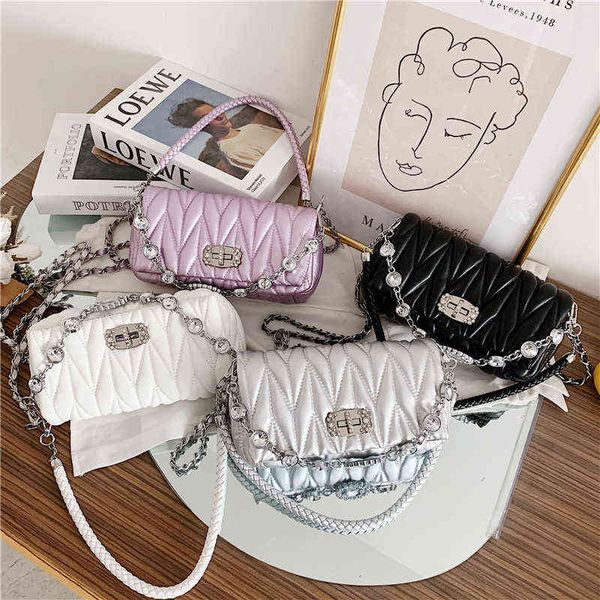 pleated bag new small fragrance feng shui diamond chain women's miu crystal underarm bag fashion messenger
pleated bag new small fragrance feng shui diamond chain women's miu crystal underarm bag fashion messenger