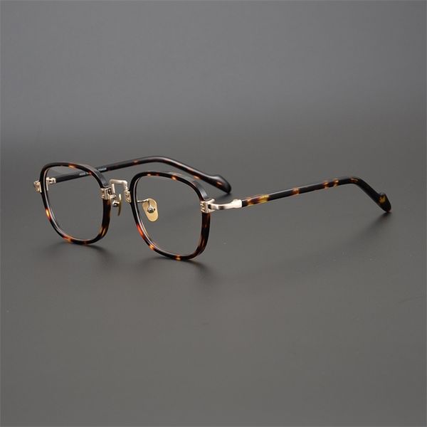 60% outlet online store hand-made private collection of gold hawksbill plate glasses frame box can be equipped with high myopia, White;black
60% outlet online store hand-made private collection of gold hawksbill plate glasses frame box can be equipped with high myopia, White;black