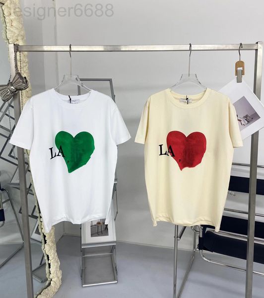 women's t-shirt designer zhao ruth's same correct version 22 summer lan fan valentine's day love flocking letter printing loo, White
women's t-shirt designer zhao ruth's same correct version 22 summer lan fan valentine's day love flocking letter printing loo, White