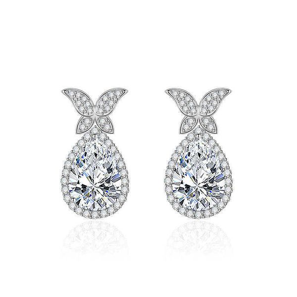 bow drop silver earring for women white blue diamond pink diamond, Golden
bow drop silver earring for women white blue diamond pink diamond, Golden