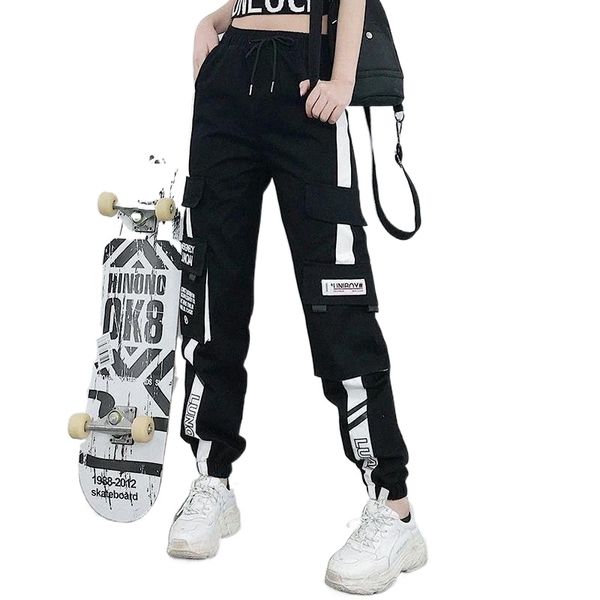 men's thermal underwear women elastic waist loose streetwear cargo pants female fashion ankle-length jogging trousers ladies plus szie, Black;white
men's thermal underwear women elastic waist loose streetwear cargo pants female fashion ankle-length jogging trousers ladies plus szie, Black;white