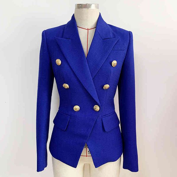 women's suits & blazers 2022 fashion women's suit jacket metal lion button double breasted slim pockmarked pzcd, White;black
women's suits & blazers 2022 fashion women's suit jacket metal lion button double breasted slim pockmarked pzcd, White;black