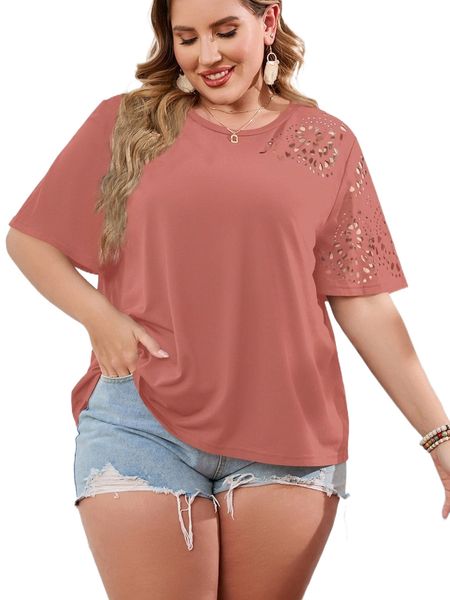 plus geo cut out tee d1fg#, Black
plus geo cut out tee d1fg#, Black