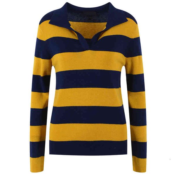 women's knits tees autumn and winter striped contrast polo collar temperament slim french simple long sleeve sweater 59nn, White
women's knits tees autumn and winter striped contrast polo collar temperament slim french simple long sleeve sweater 59nn, White
