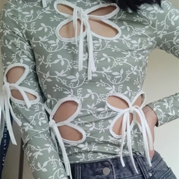 allneon vintage butterfly hollow out bandage long sleeve t-shirts streetwear 90s print o-neck green y2k fashion outfits 220408, White
allneon vintage butterfly hollow out bandage long sleeve t-shirts streetwear 90s print o-neck green y2k fashion outfits 220408, White