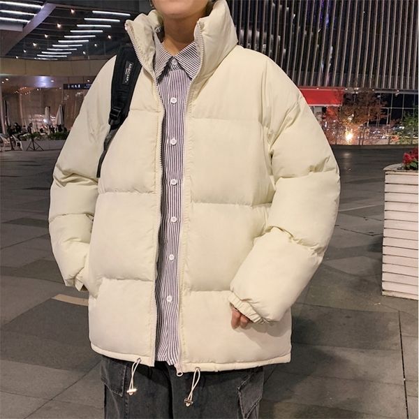 korean fashion windproof winter parkas men zipper jacket beige green black coats men soft comfort outwear s3xl 210412
korean fashion windproof winter parkas men zipper jacket beige green black coats men soft comfort outwear s3xl 210412