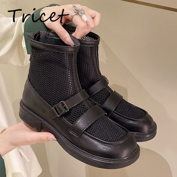 summer female square heel fashion boots women solid buckle ankle shoes soft sole mesh breathable zipper ladies small heel bootst220718, Black
summer female square heel fashion boots women solid buckle ankle shoes soft sole mesh breathable zipper ladies small heel bootst220718, Black
