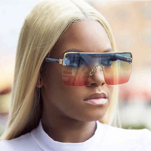 new large frame conjoined sunglass fashion trend sunglass women's metal strong frame glass, White;black
new large frame conjoined sunglass fashion trend sunglass women's metal strong frame glass, White;black