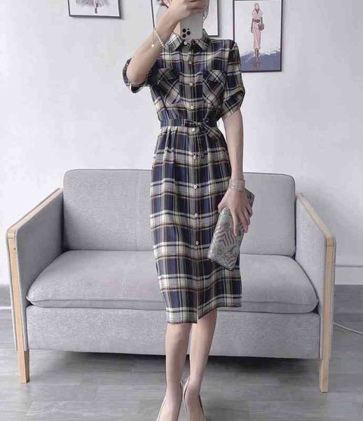 casual dresses xiaohe ic light luxury women's short sleeve plaid silk dress xiaxin, Black;gray
casual dresses xiaohe ic light luxury women's short sleeve plaid silk dress xiaxin, Black;gray