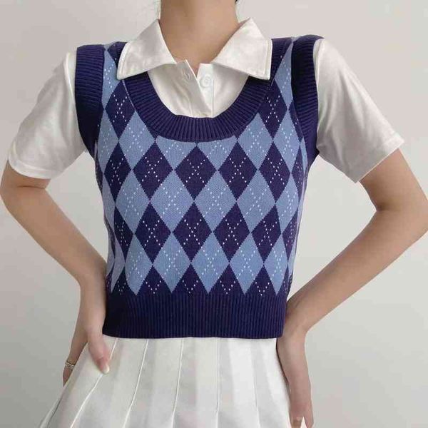 leisure lattice knitted summer new fashion casual slim women's simple and comfortable all-match vest, White
leisure lattice knitted summer new fashion casual slim women's simple and comfortable all-match vest, White
