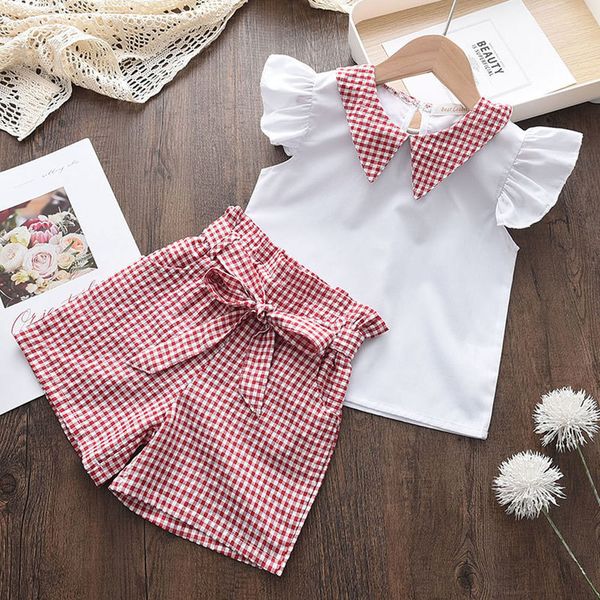 menoea toddler girls clothes sets summer patchwork t-shirts plaid bow shorts casual outfits baby kids clothing suits 220523, White
menoea toddler girls clothes sets summer patchwork t-shirts plaid bow shorts casual outfits baby kids clothing suits 220523, White