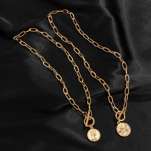 pendant necklaces kunjoe 2pcs/set bohemian trend ot buckle chain necklace for men women retro coin portrait couple jewelry, Silver
pendant necklaces kunjoe 2pcs/set bohemian trend ot buckle chain necklace for men women retro coin portrait couple jewelry, Silver