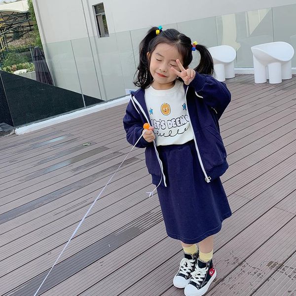 clothing sets girls' skirt set spring children's casual hoodies cardigan two-piece korean fashion 11-100, White
clothing sets girls' skirt set spring children's casual hoodies cardigan two-piece korean fashion 11-100, White