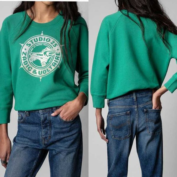 women's hoodies in the name of youth french z-pulley diamond green raglan sleeves women's sweater zadi new style in autumn and win, Black
women's hoodies in the name of youth french z-pulley diamond green raglan sleeves women's sweater zadi new style in autumn and win, Black