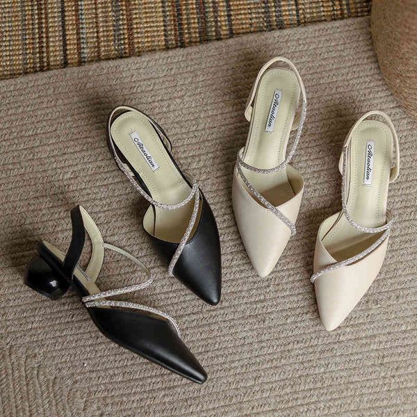 sandals summer leather beaded drill overshoot sandals women's pointed thick heel anti-skid versatile breathable cool shoes 6y0q, Black
sandals summer leather beaded drill overshoot sandals women's pointed thick heel anti-skid versatile breathable cool shoes 6y0q, Black