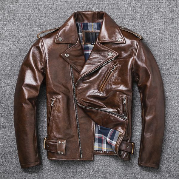 men's leather faux leather natural oil wax calf skin jackets men's vintage 220823, Black
men's leather faux leather natural oil wax calf skin jackets men's vintage 220823, Black