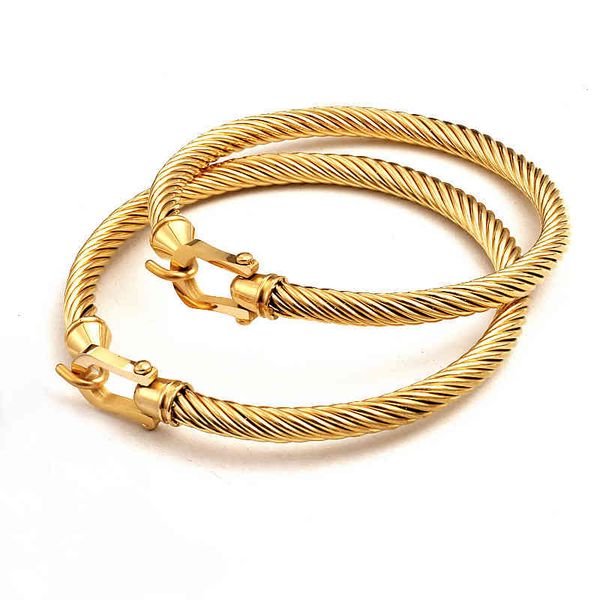 women men stainls steel jewelry twisted cable wire wrapped retro cuff bangle bracelet, Golden;silver
women men stainls steel jewelry twisted cable wire wrapped retro cuff bangle bracelet, Golden;silver