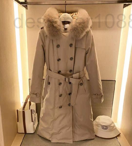 women's down & parkas designer large wool collar windbreaker classic medium long down jacket temperament popular simple thickened winte, Black
women's down & parkas designer large wool collar windbreaker classic medium long down jacket temperament popular simple thickened winte, Black