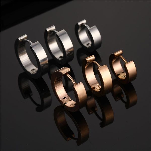 stud knock chic 1pair cool punk men's stainless steel hoop piercing round earring ear men woman jewelry, Golden;silver
stud knock chic 1pair cool punk men's stainless steel hoop piercing round earring ear men woman jewelry, Golden;silver