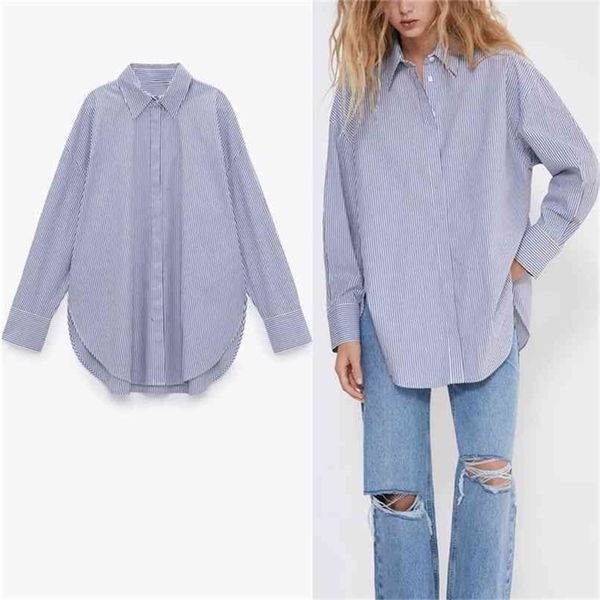 oversized striped shirt women long sleeve irregular roomy shirts female fashion front button side vents office 210524, White
oversized striped shirt women long sleeve irregular roomy shirts female fashion front button side vents office 210524, White