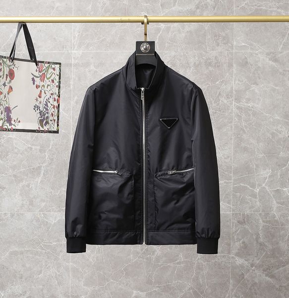 spring and autumn new brand mens designer jacket fashion baseball collar black short jacket windproof material luxury zipper jackets, Black;brown
spring and autumn new brand mens designer jacket fashion baseball collar black short jacket windproof material luxury zipper jackets, Black;brown