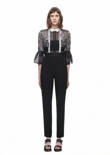 women's jumpsuits & rompers wholesale- 2021 self portrait bell sleeve jumpsuit woman black lace crochet hollow out bodysuit women zippe, Black;white
women's jumpsuits & rompers wholesale- 2021 self portrait bell sleeve jumpsuit woman black lace crochet hollow out bodysuit women zippe, Black;white
