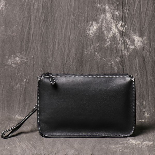 design men s daily clutch bag vintage envelope fashion simple handbag male genuine leather black casual travel 220527
design men s daily clutch bag vintage envelope fashion simple handbag male genuine leather black casual travel 220527