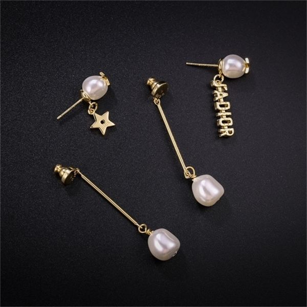 2022 20% off designer jewelry d new pearl silver needle exquisite five pointed star letter female earrings, Golden
2022 20% off designer jewelry d new pearl silver needle exquisite five pointed star letter female earrings, Golden