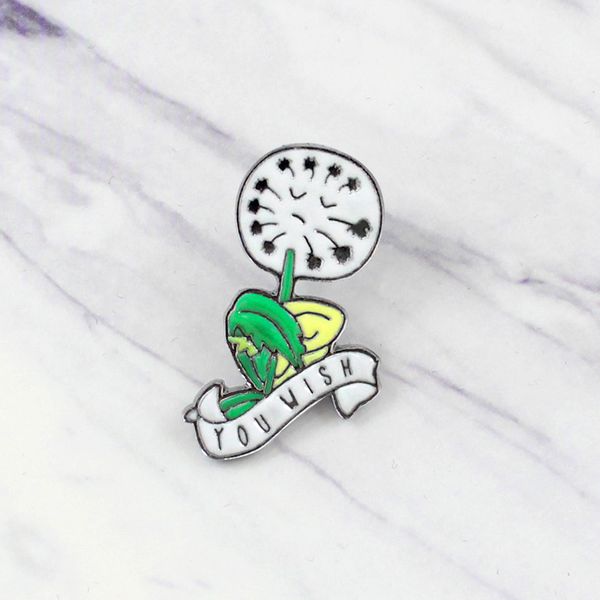 cartoon cute dandelion brooches smile face letter you wish paint enamel pins brooch for girls denim shirt badge jewelry gift bag accessories, Gray
cartoon cute dandelion brooches smile face letter you wish paint enamel pins brooch for girls denim shirt badge jewelry gift bag accessories, Gray