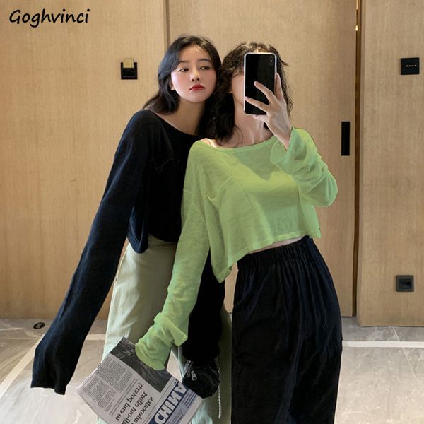 long sleeve t-shirts women crop solid thin sun-proof korean style loose all-match teens chic ins womens trendy ulzzang, White
long sleeve t-shirts women crop solid thin sun-proof korean style loose all-match teens chic ins womens trendy ulzzang, White