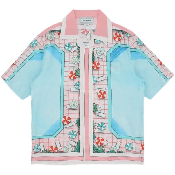 selling new casablanca men's shoes shirt high texture satin lazy child style pool vacation short sleeve shirt square collar short sleev, White;black
selling new casablanca men's shoes shirt high texture satin lazy child style pool vacation short sleeve shirt square collar short sleev, White;black