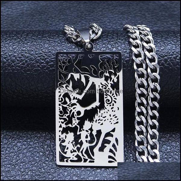pendant necklaces pendants jewelry stainless steel tarot satan statement necklace women/men sier color d7q, Silver
pendant necklaces pendants jewelry stainless steel tarot satan statement necklace women/men sier color d7q, Silver